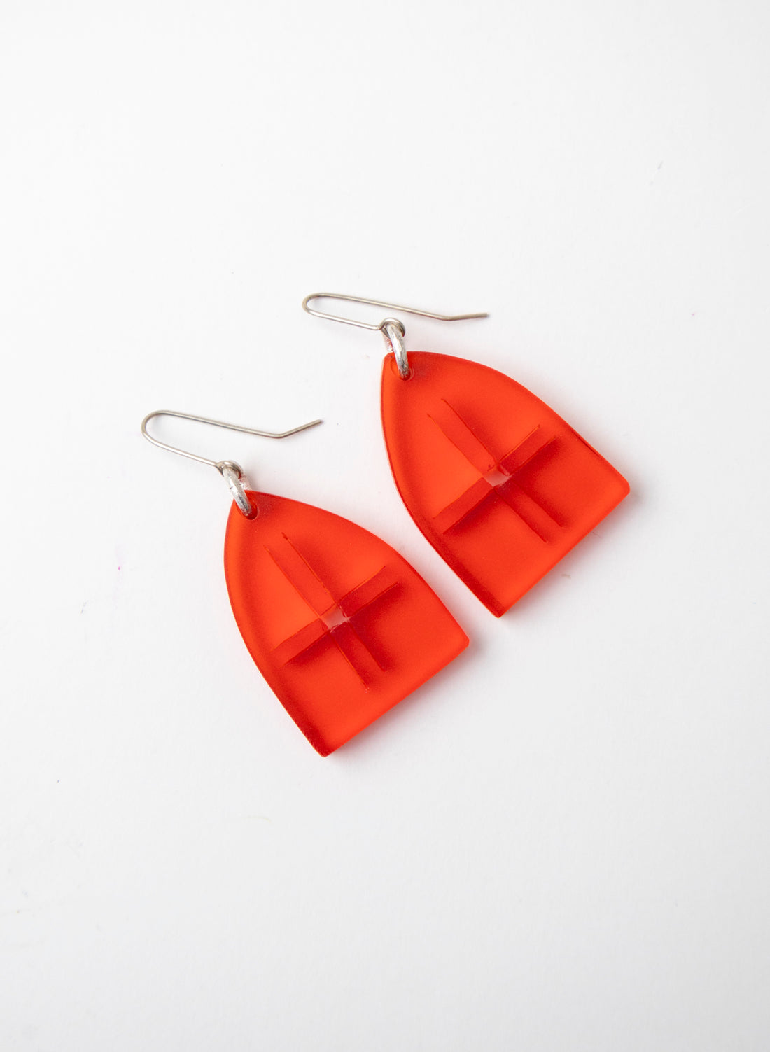 Perspex Arch Earrings