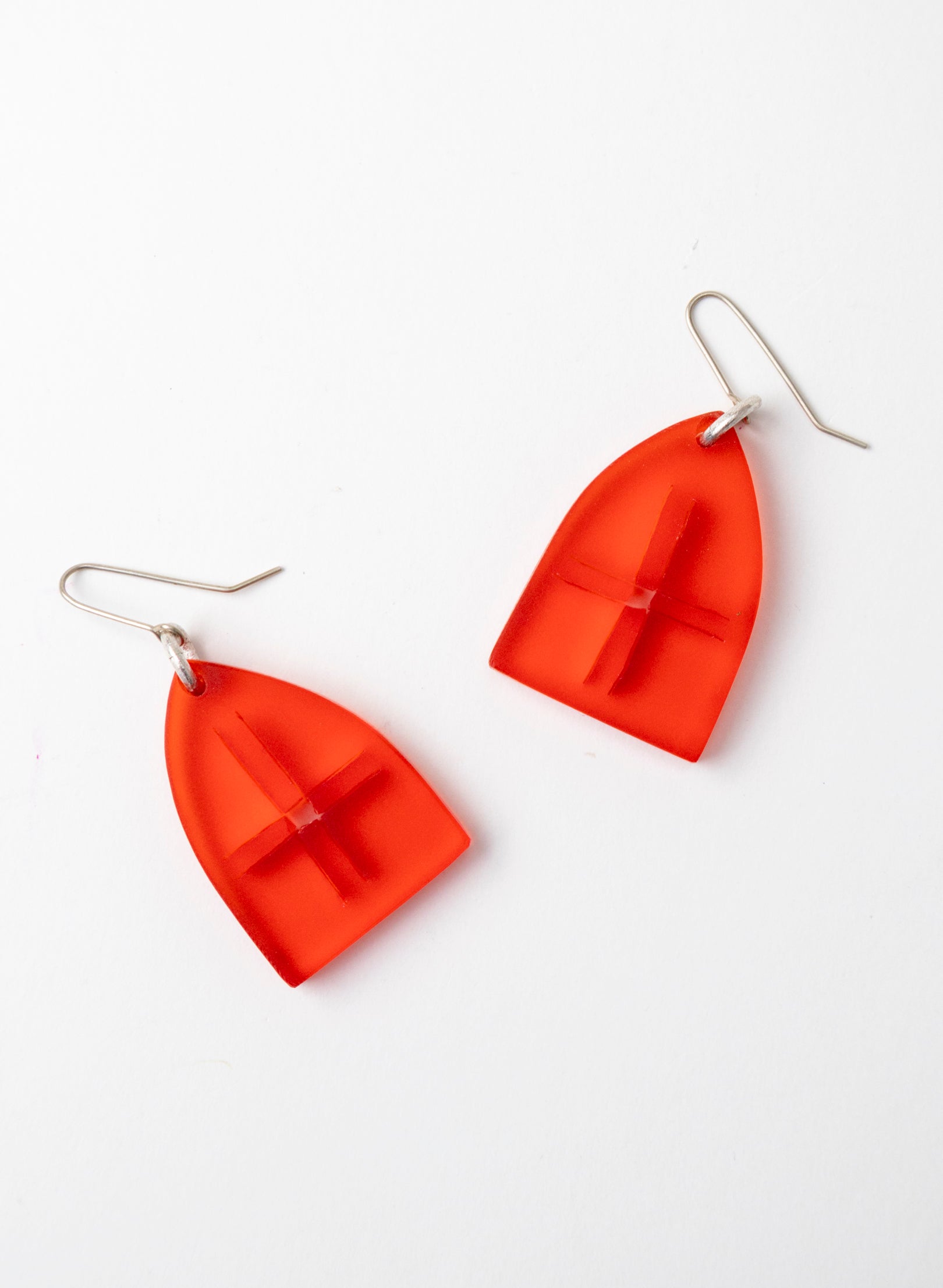 Perspex Arch Earrings