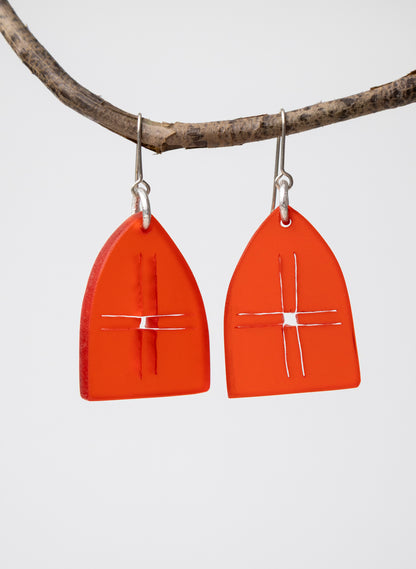 Perspex Arch Earrings
