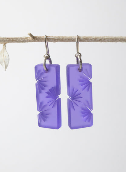 Perspex Fan Earring