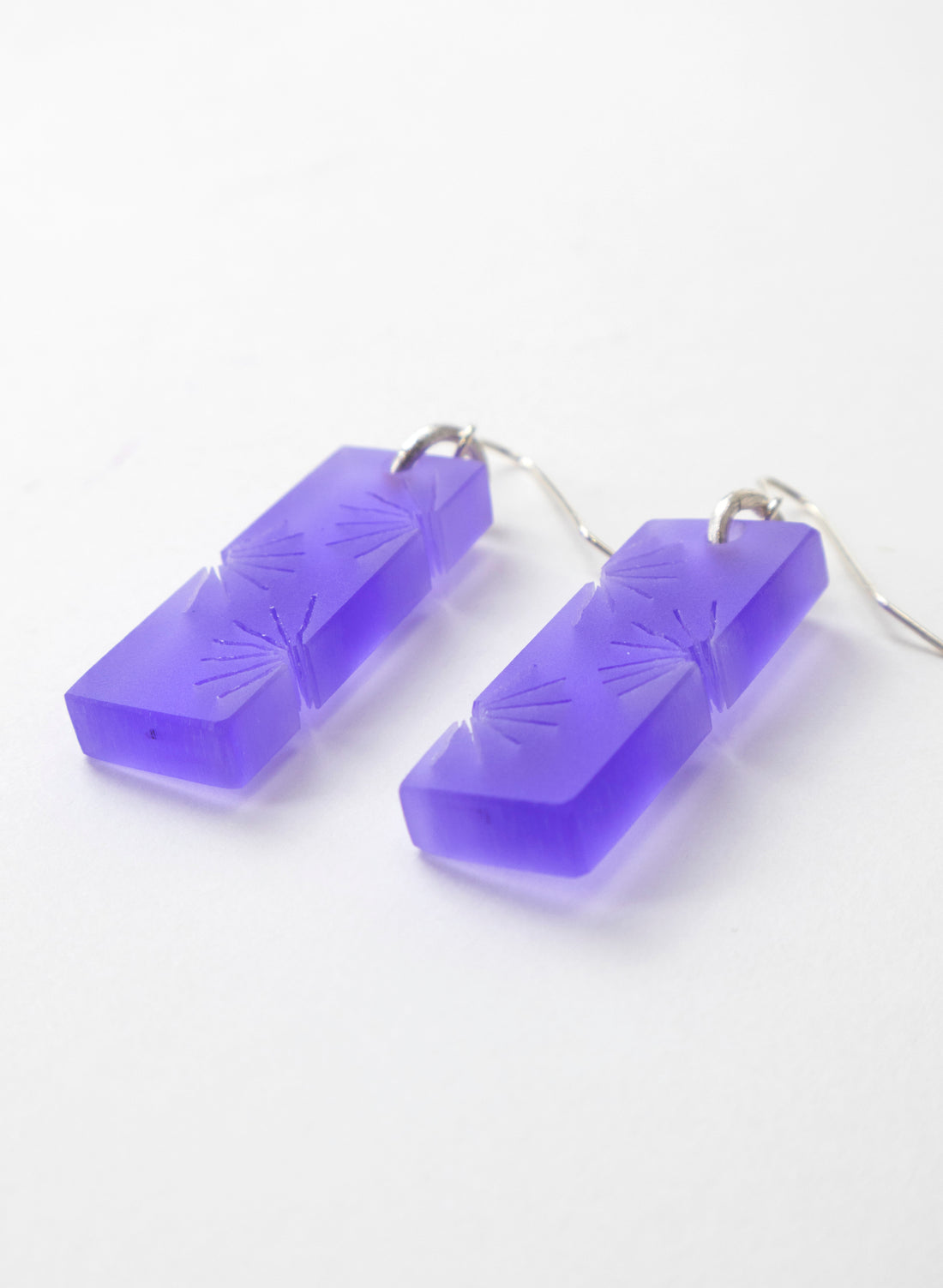 Perspex Fan Earring