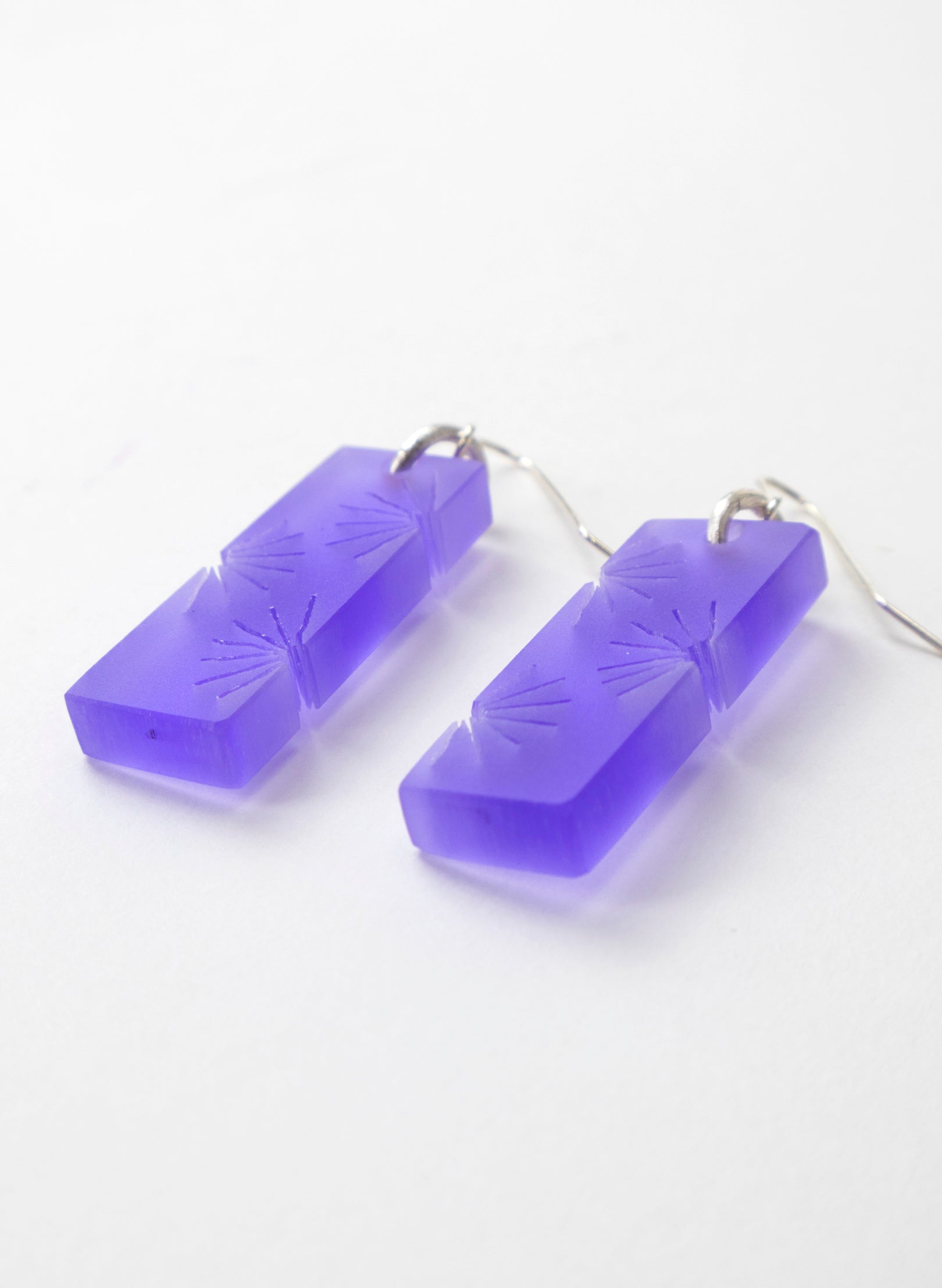 Perspex Fan Earring