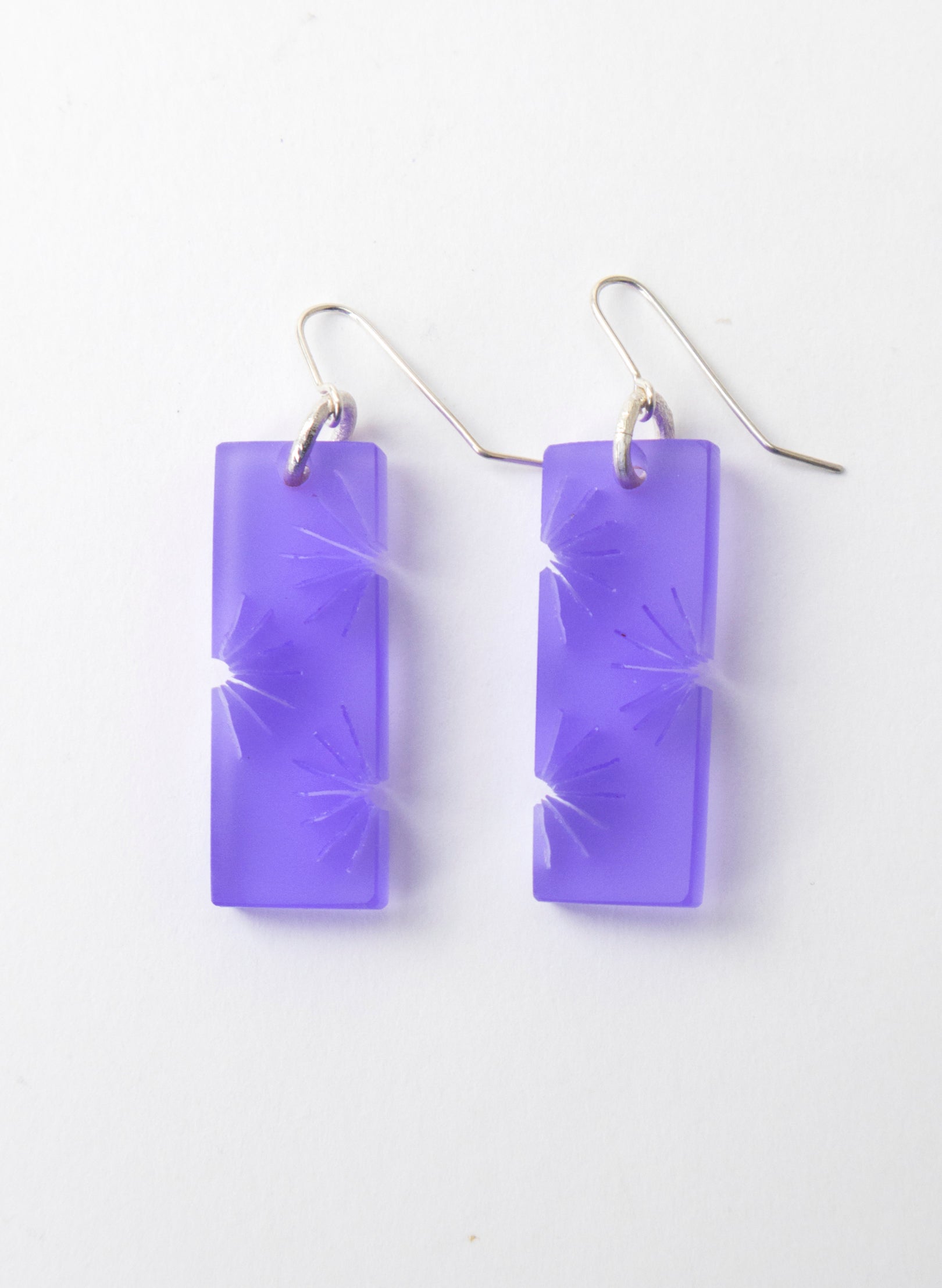 Perspex Fan Earring