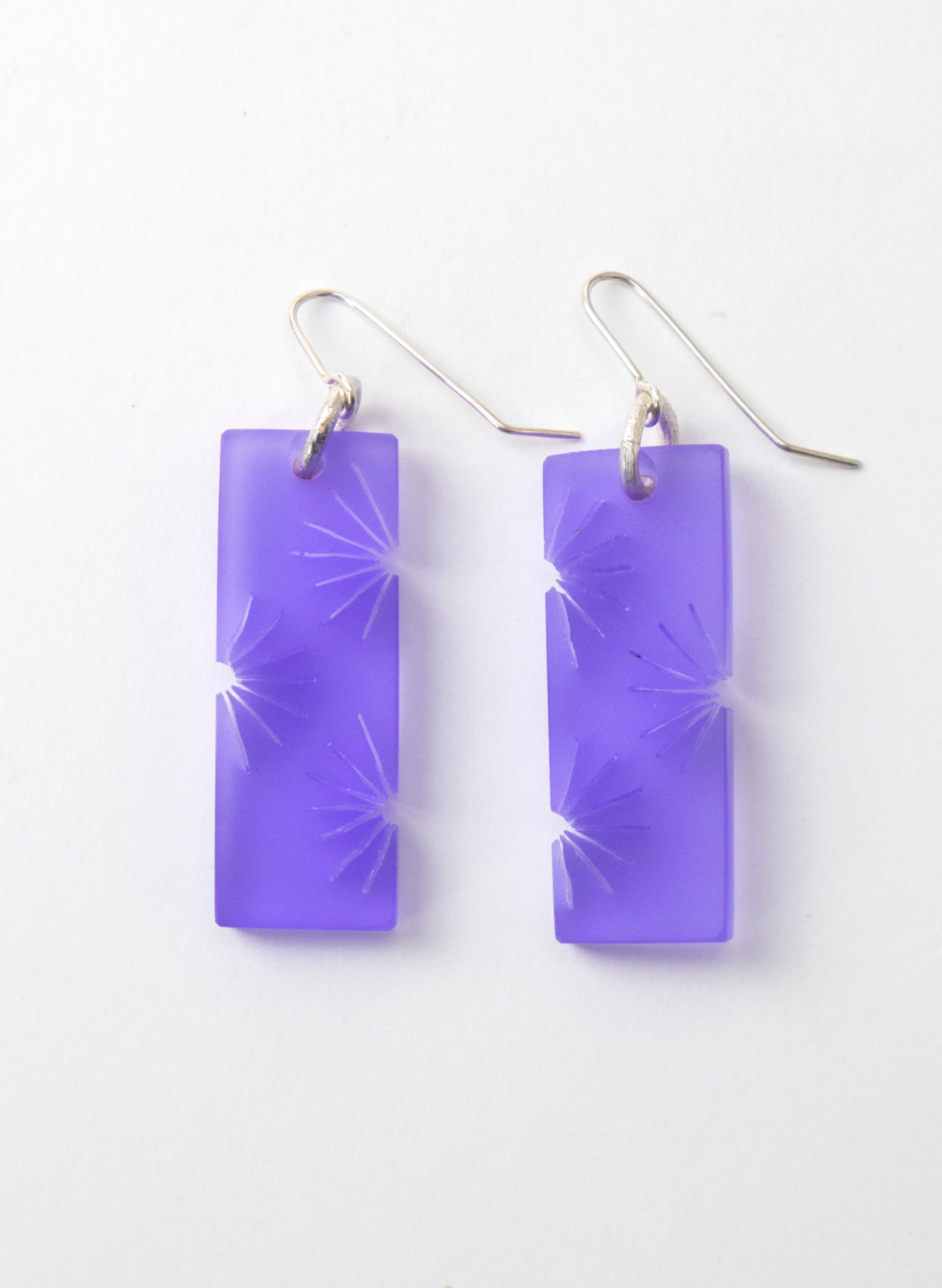 Perspex Fan Earring