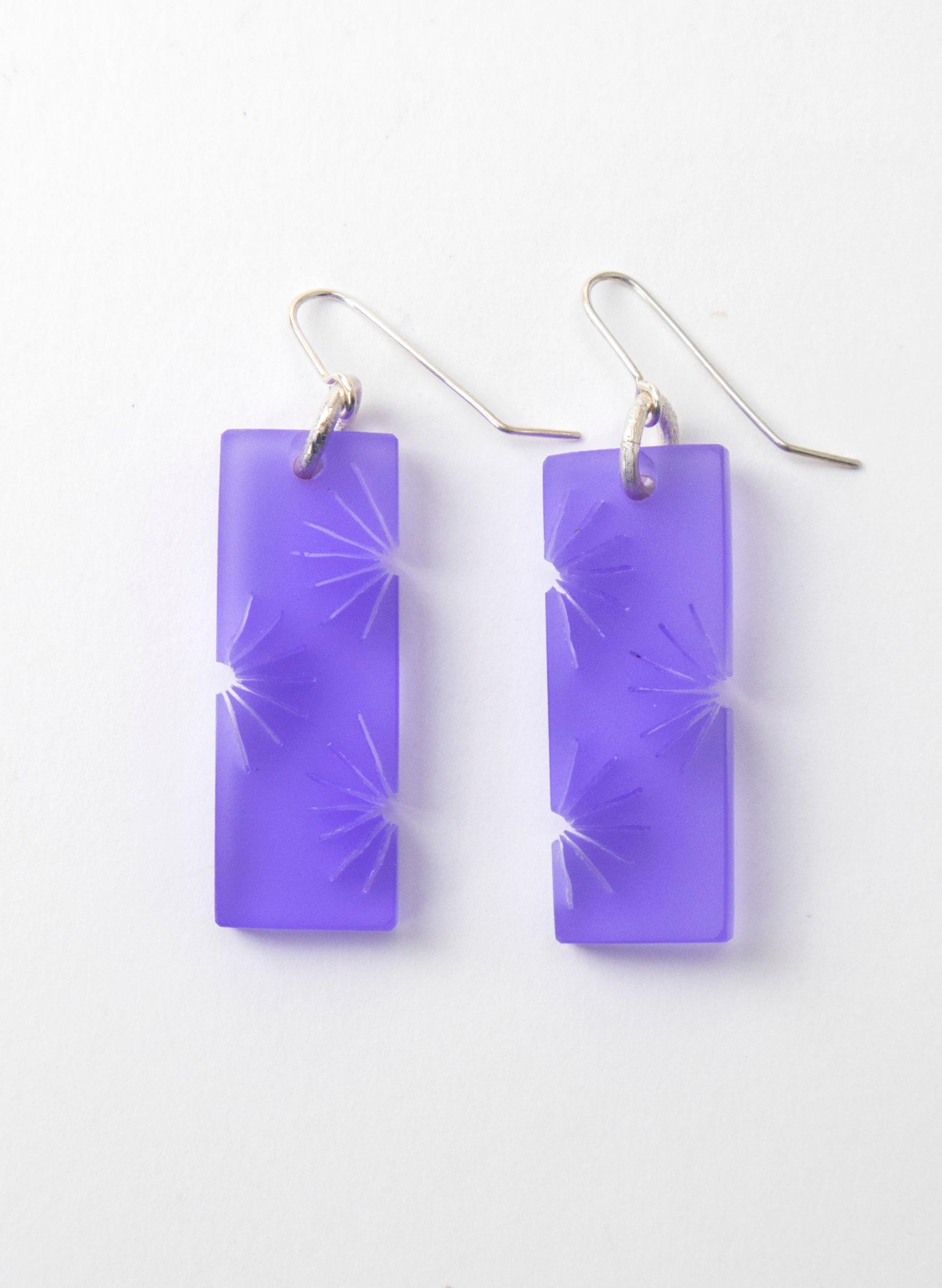 Perspex Fan Earring