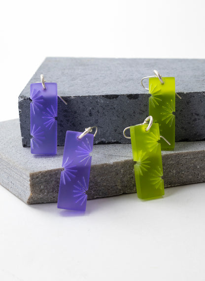 Perspex Fan Earring