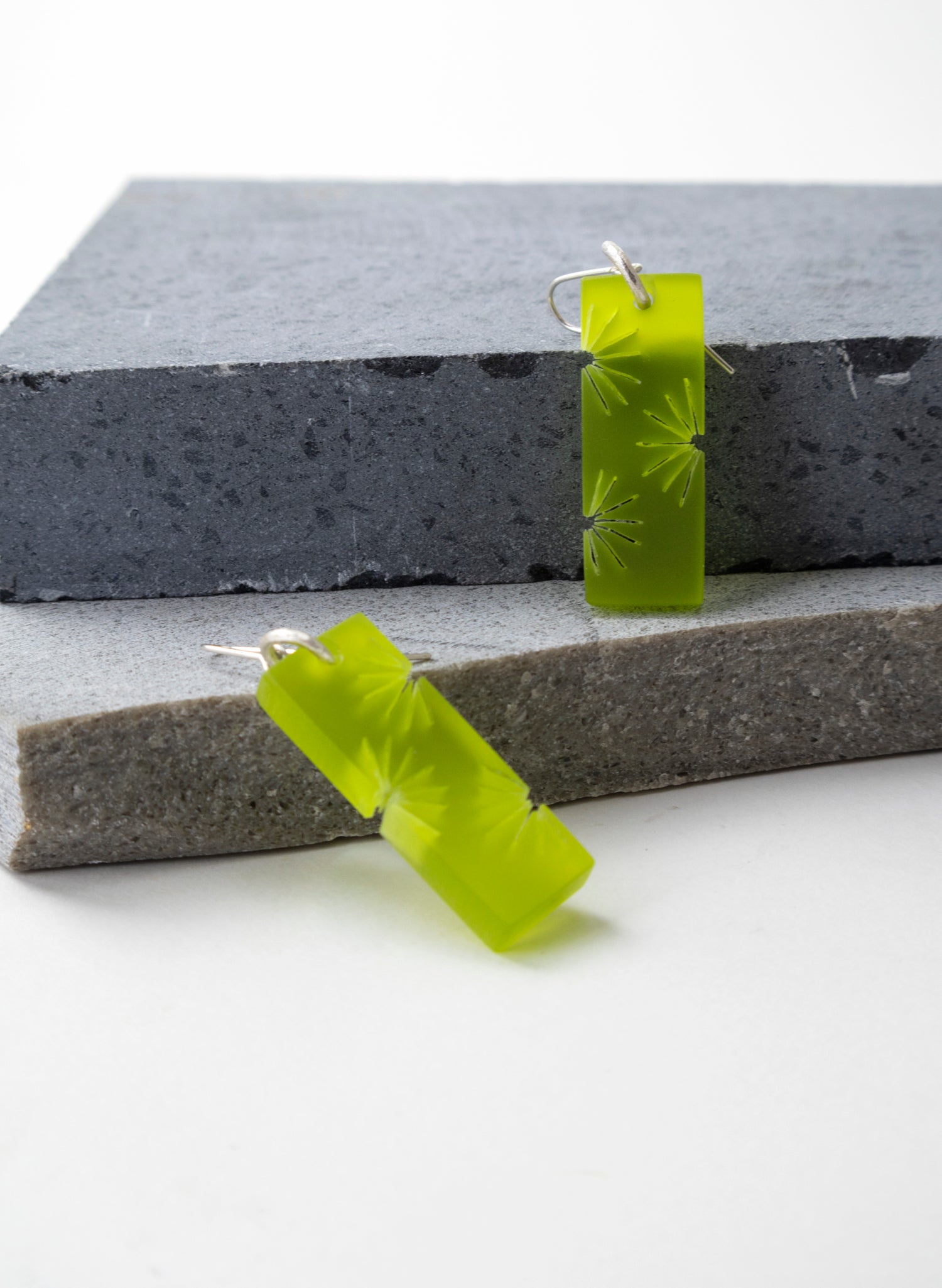 Perspex Fan Earring