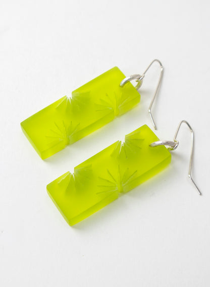 Perspex Fan Earring