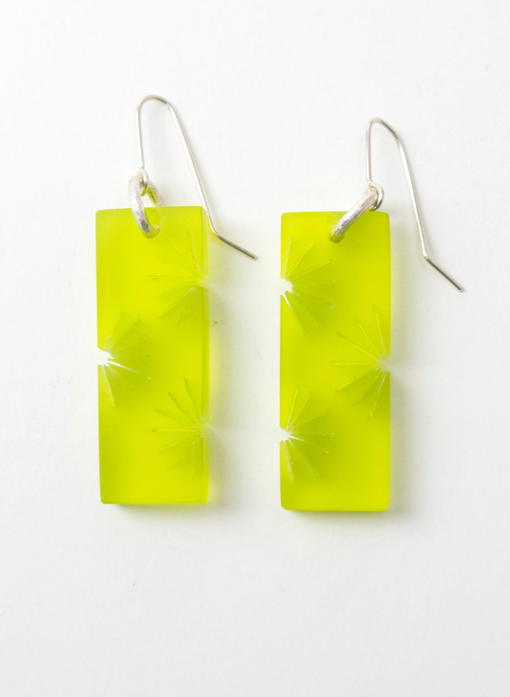 Perspex Fan Earring