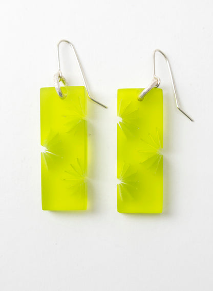 Perspex Fan Earring