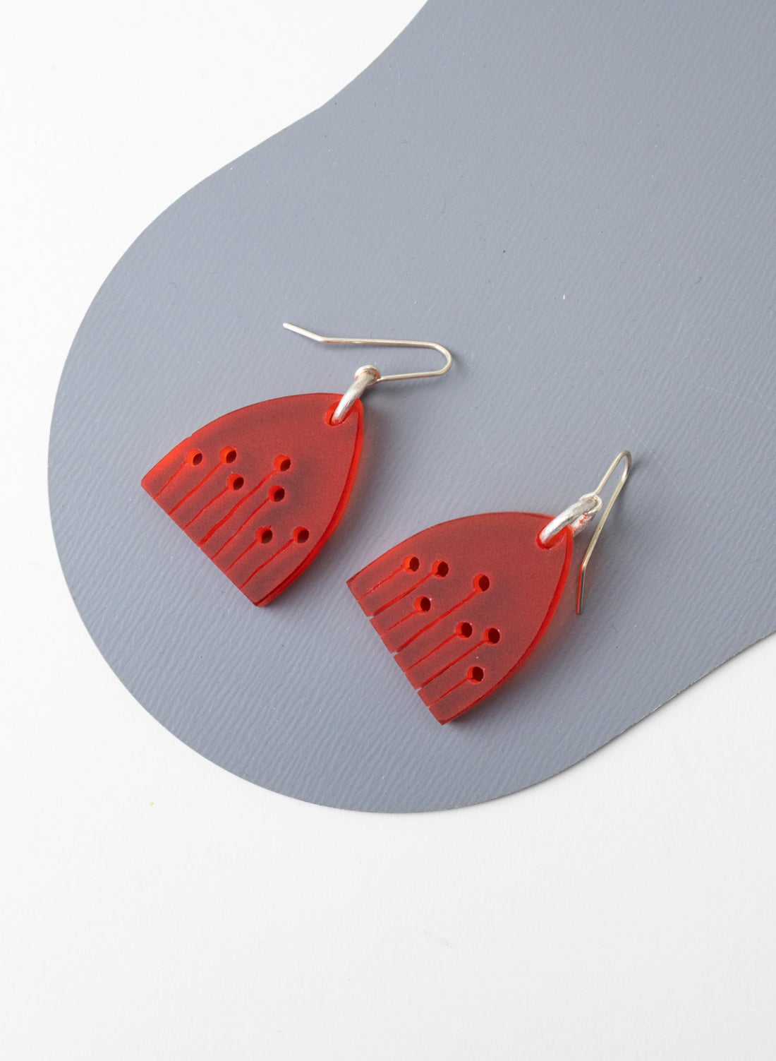 Perspex Poppy Earrings