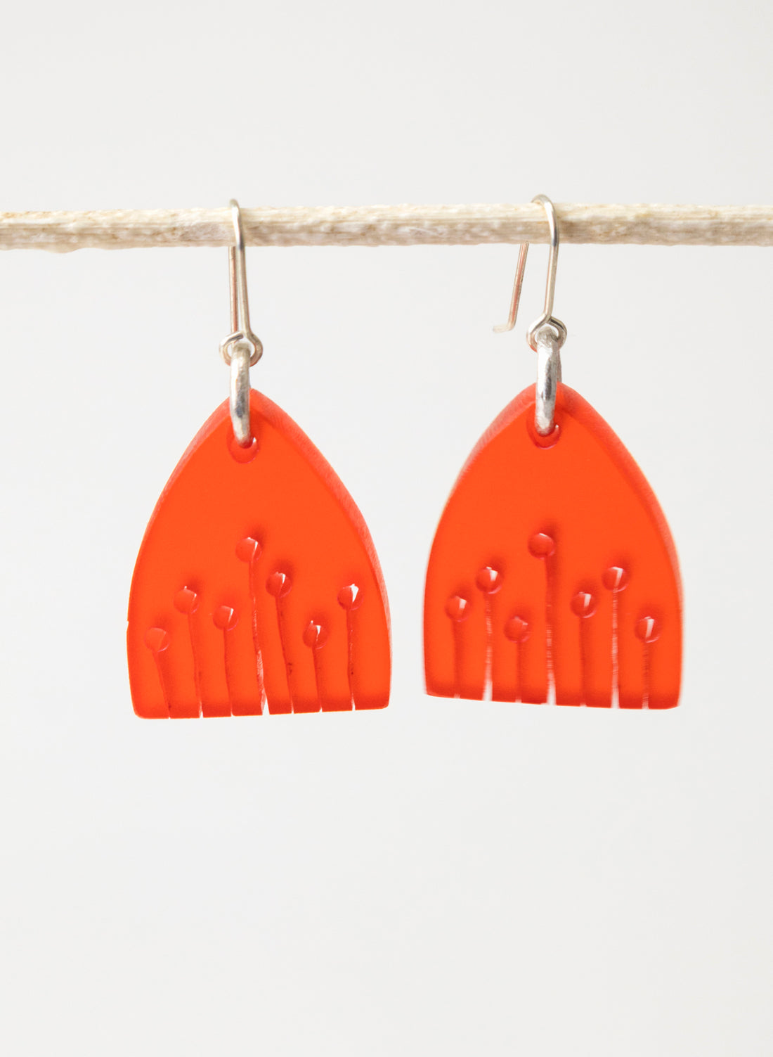 Perspex Poppy Earrings