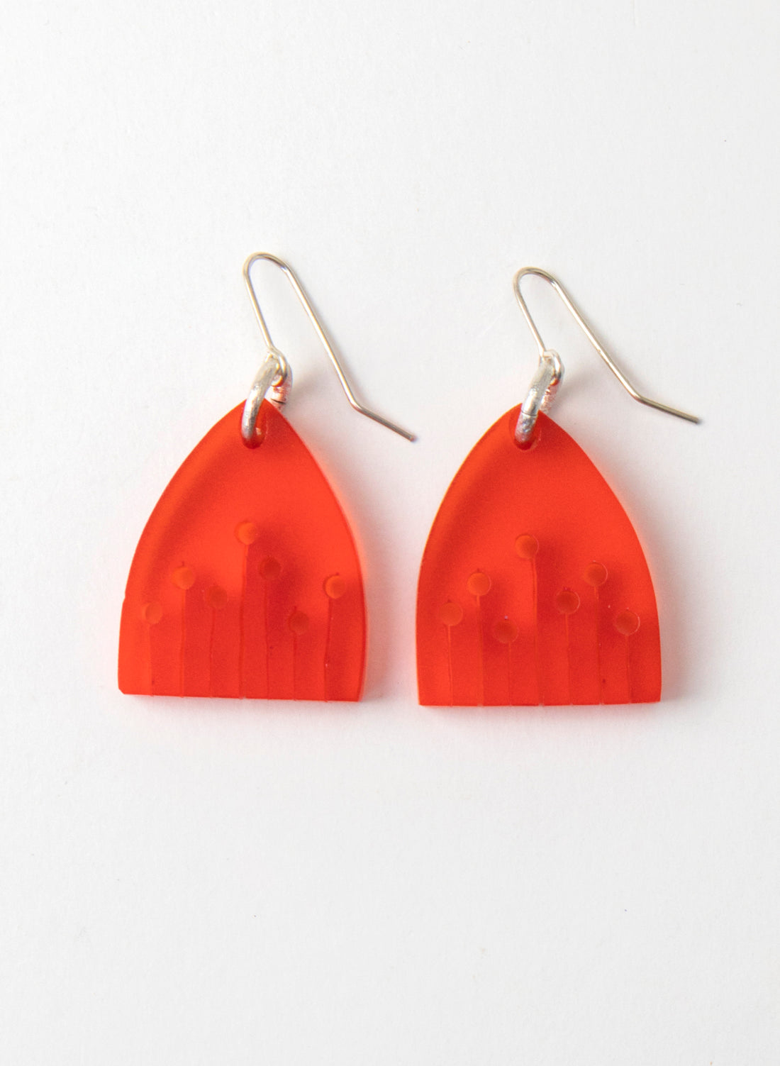 Perspex Poppy Earrings