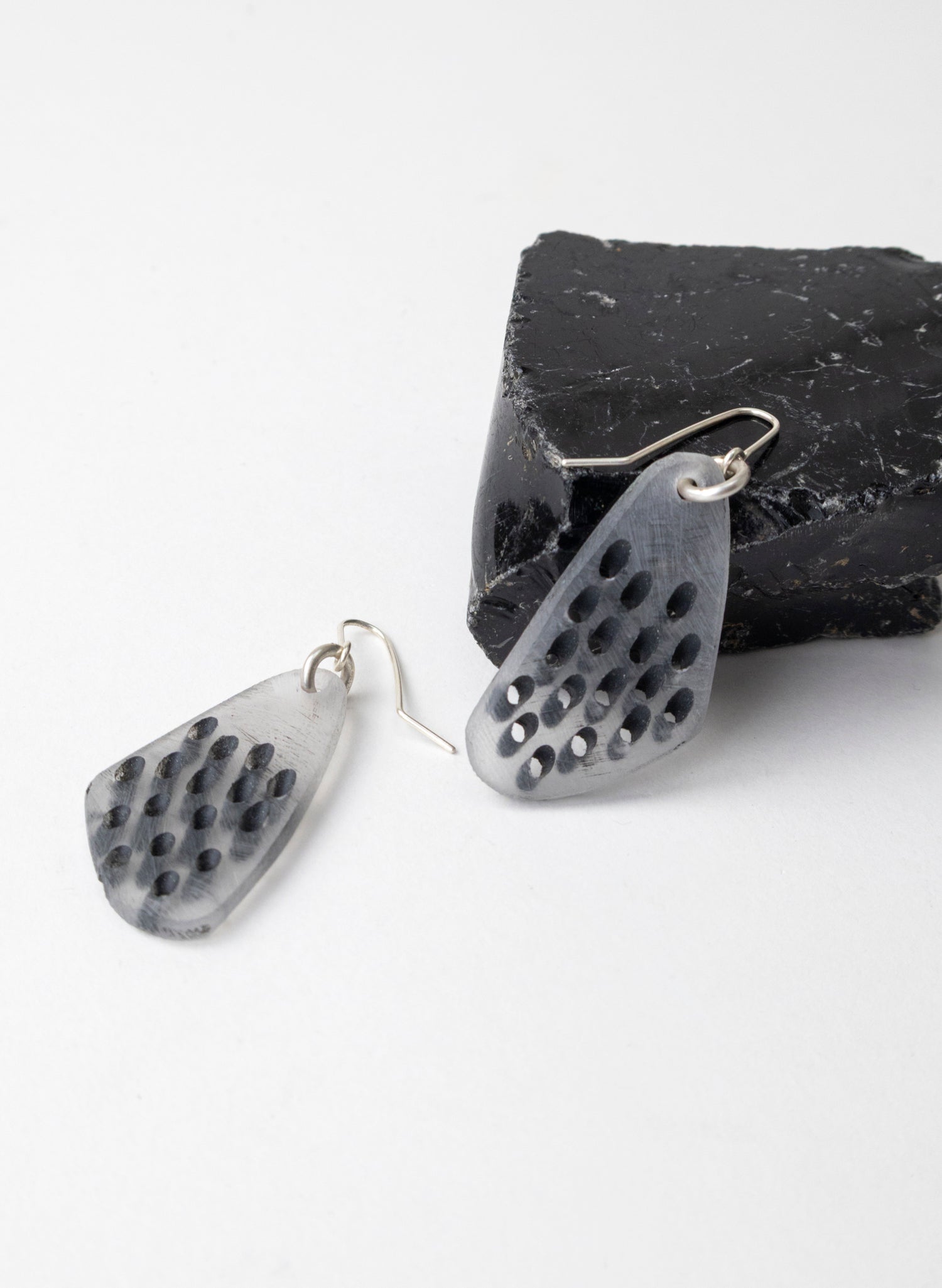 Perspex Slanted Hole Earring