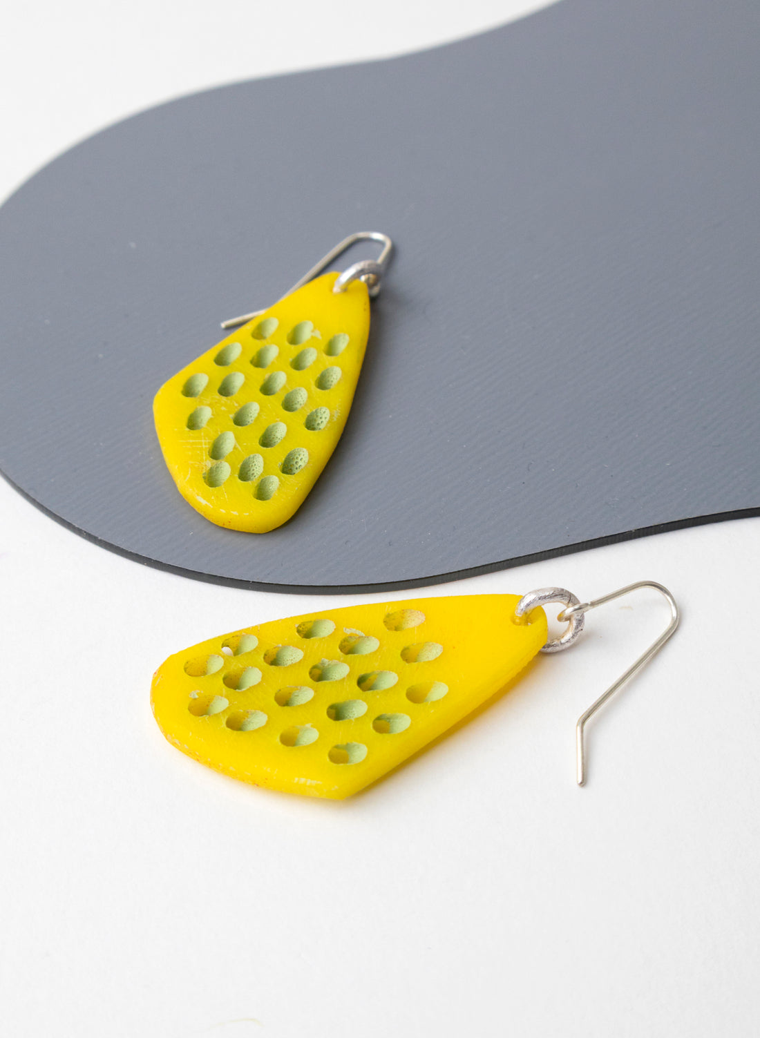 Perspex Slanted Hole Earring