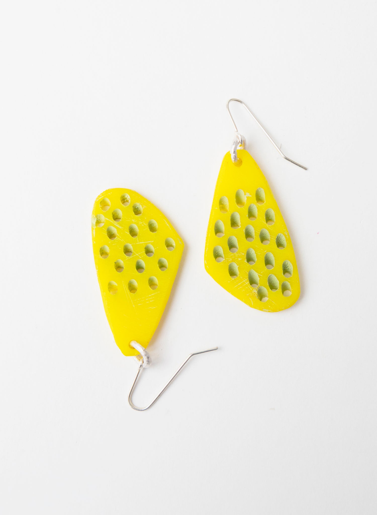 Perspex Slanted Hole Earring