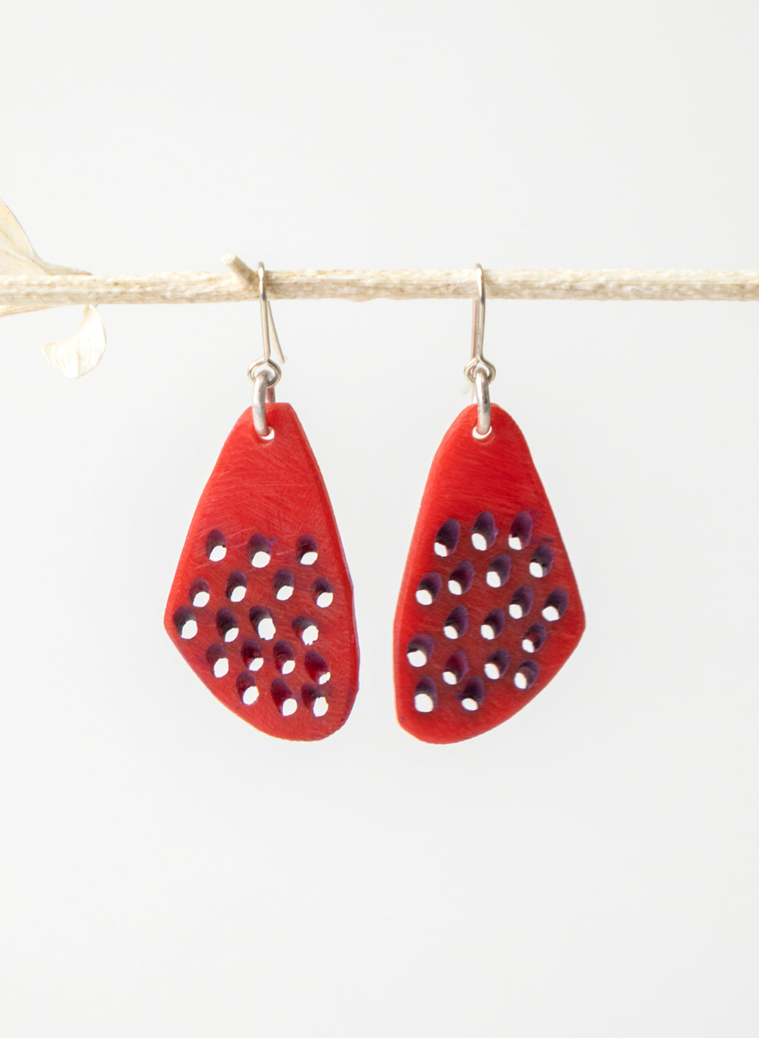 Perspex Slanted Hole Earring