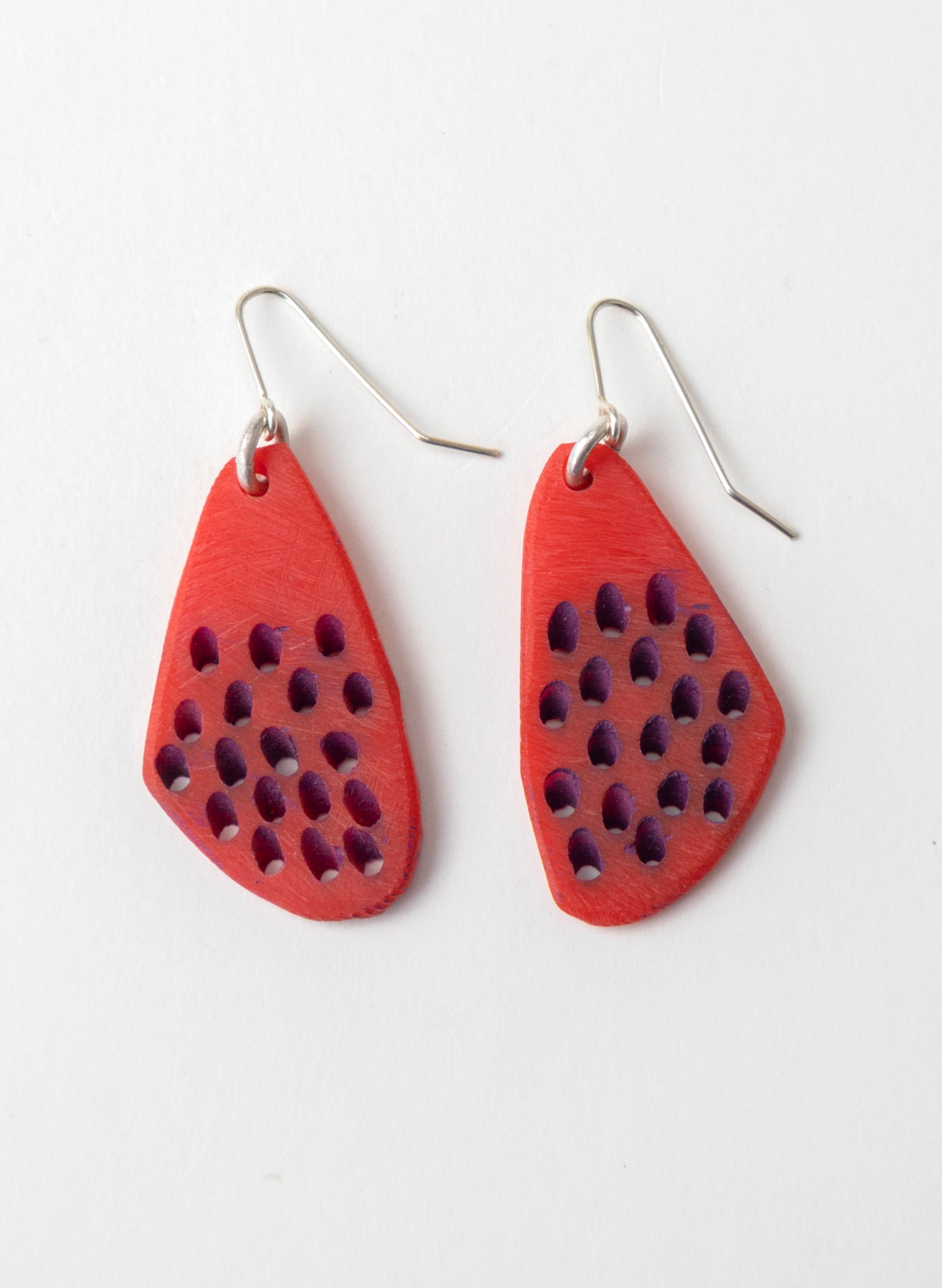 Perspex Slanted Hole Earring
