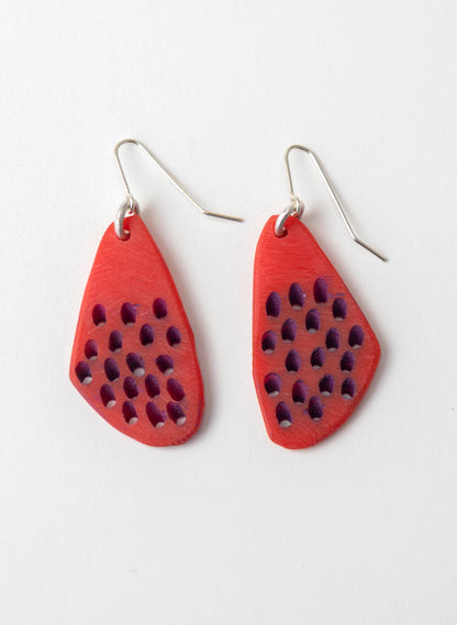 Perspex Slanted Hole Earring