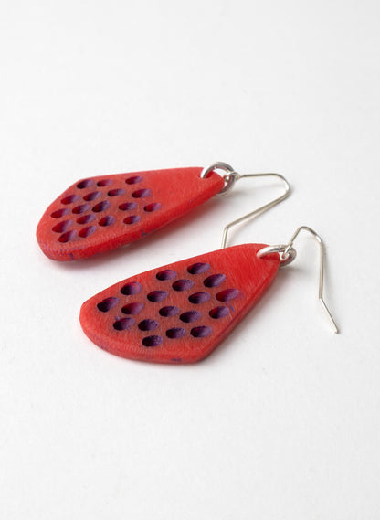 Perspex Slanted Hole Earring