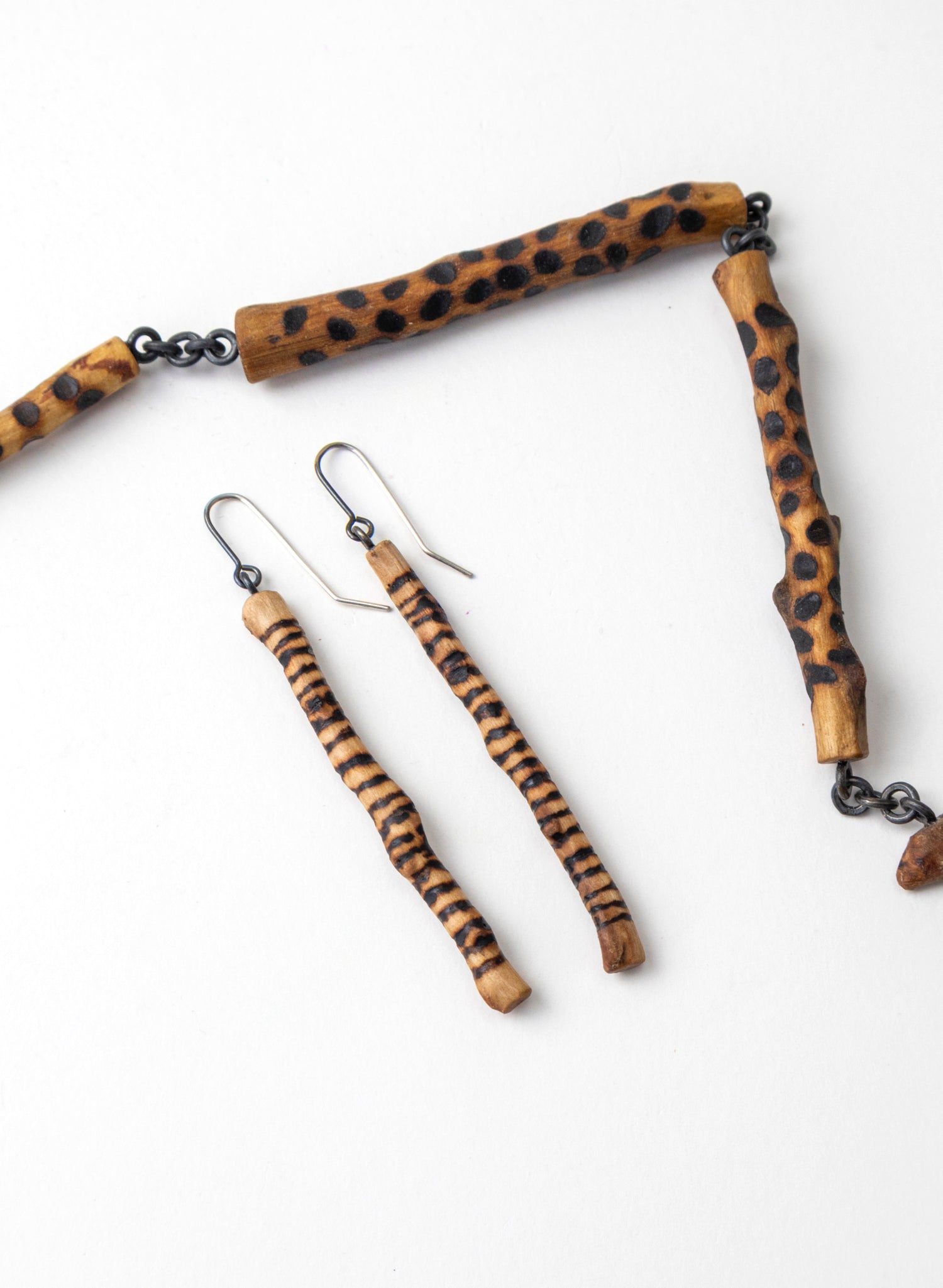 Twig Poker Dots Earrings