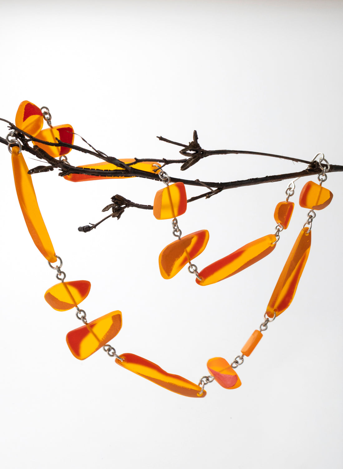 Painted Edge Perspex Necklace