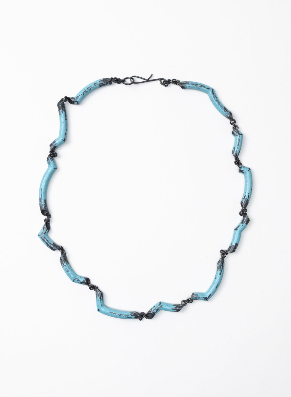 Blue Angle Tube Necklace