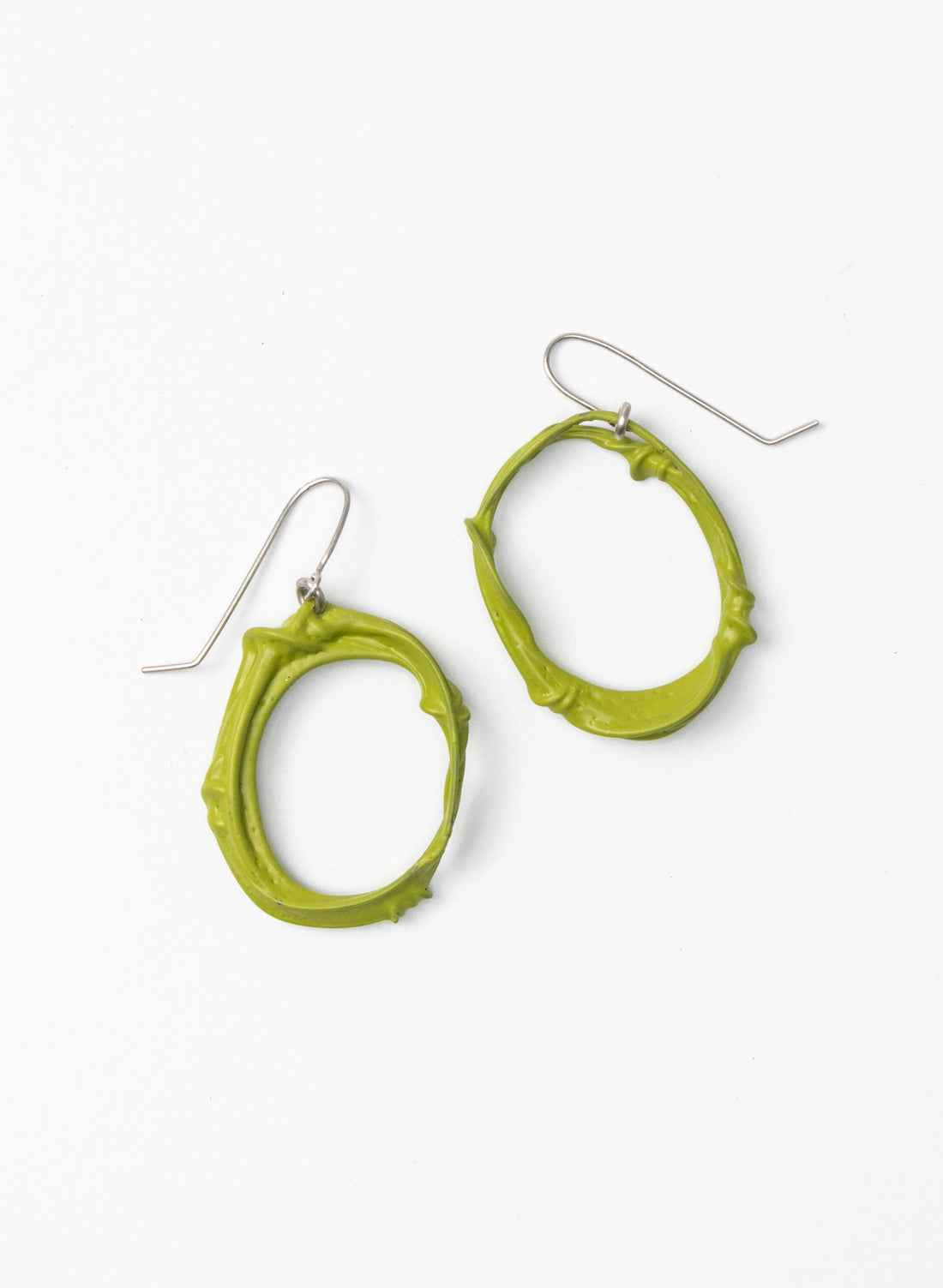 Twist And Turn Oval Earrings