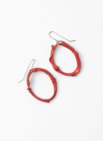 Twist And Turn Oval Earrings