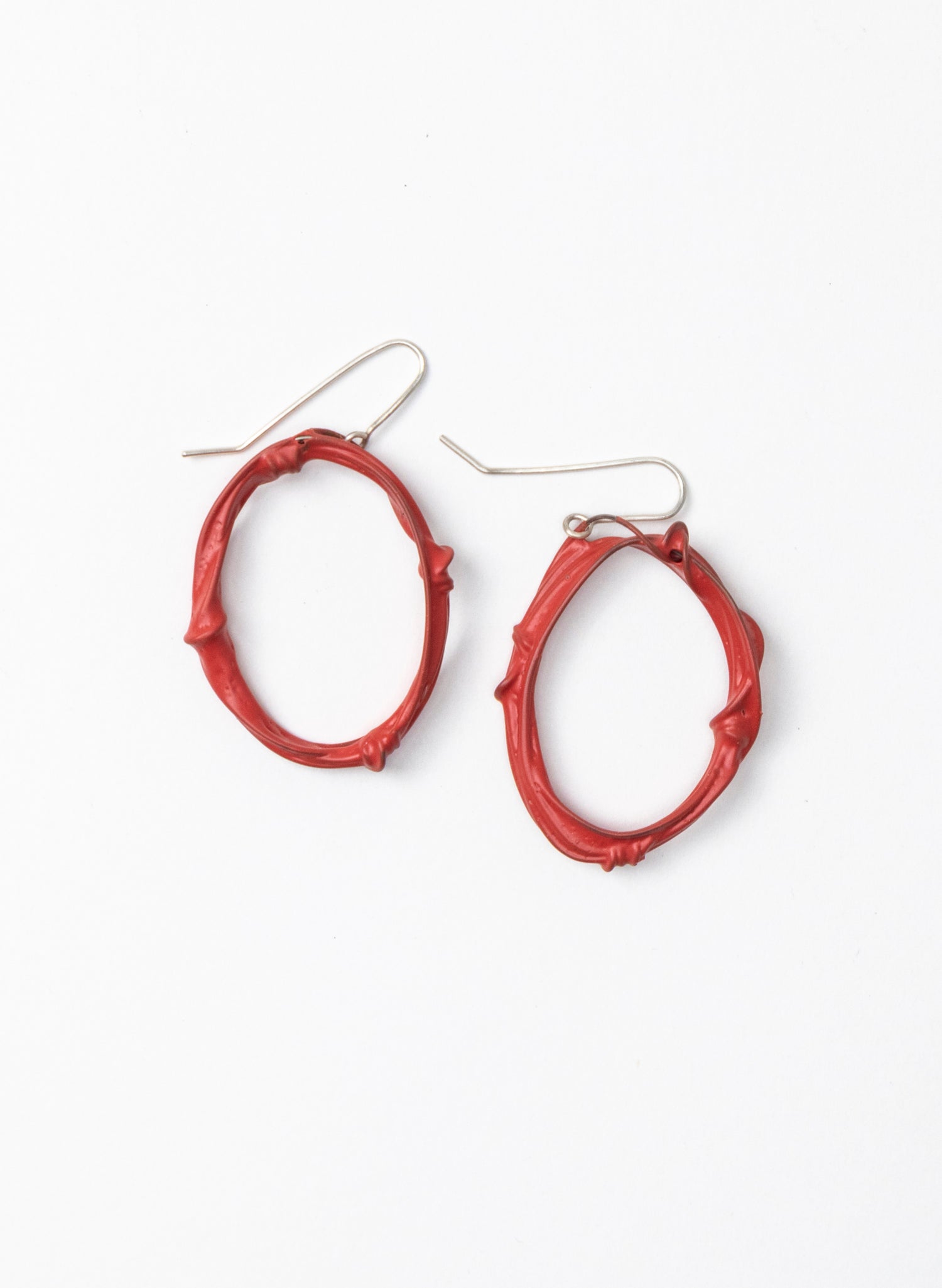 Twist And Turn Oval Earrings