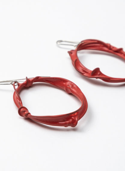Twist And Turn Oval Earrings