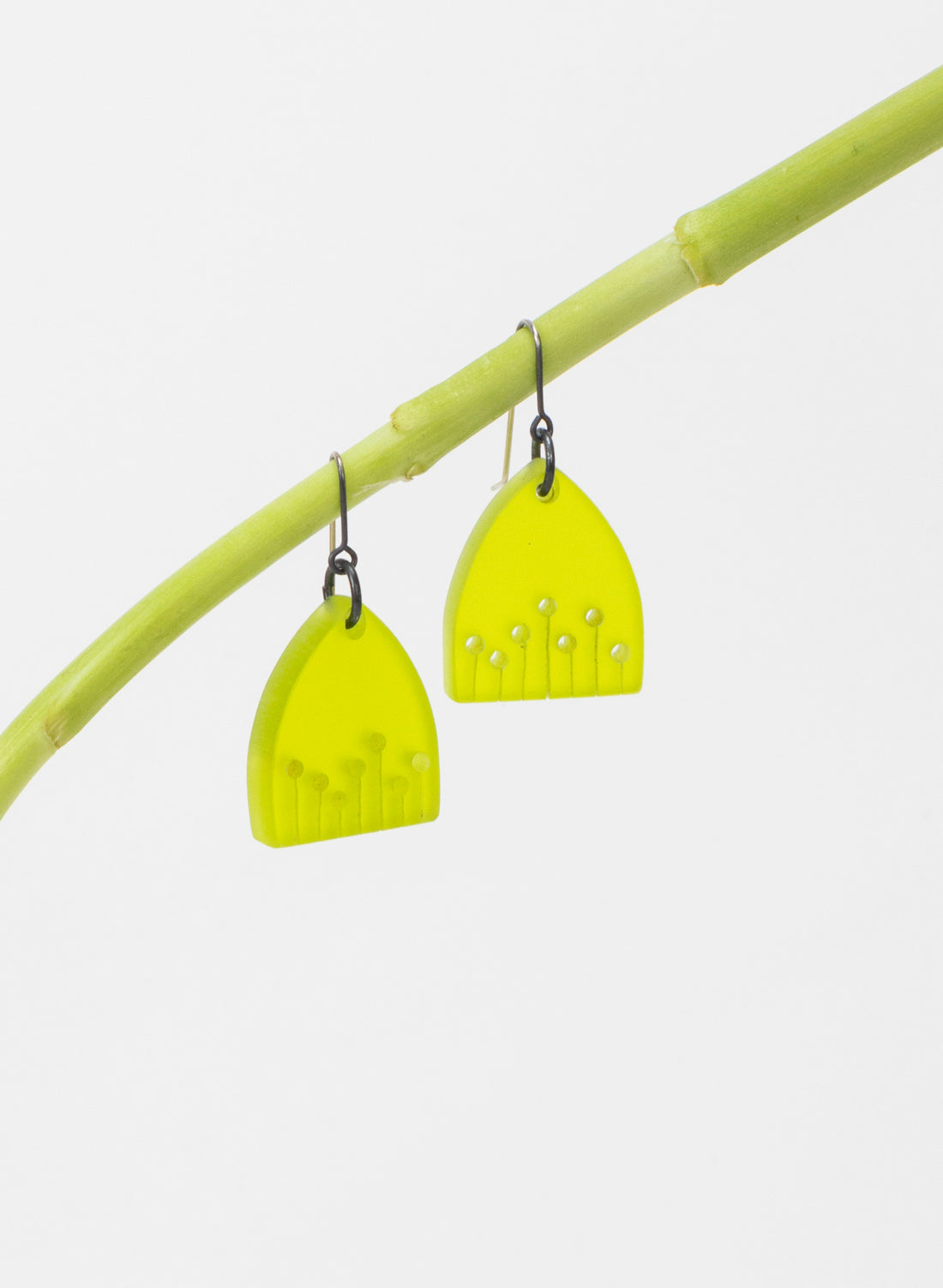 Perspex Poppy Earrings