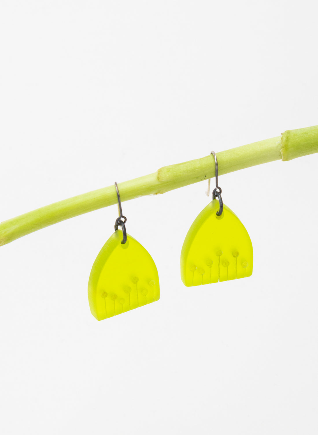 Perspex Poppy Earrings