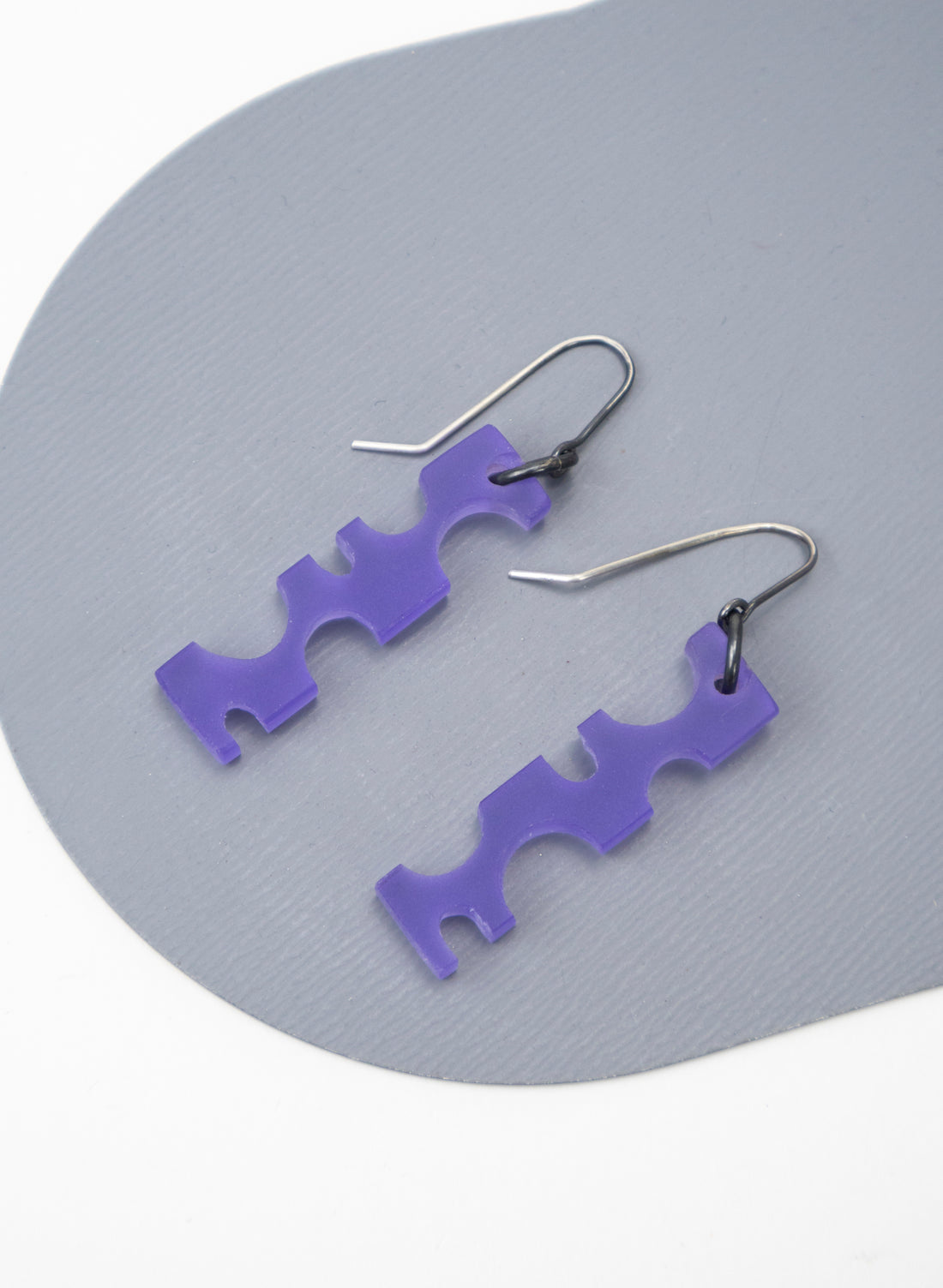Perspex Half Rounds Earrings
