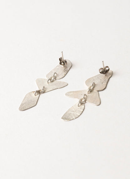 Silver Stone Stud Earring