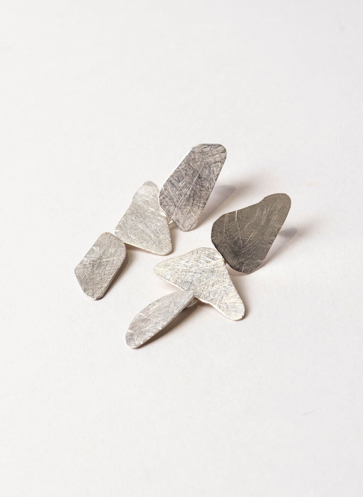 Silver Stone Stud Earring