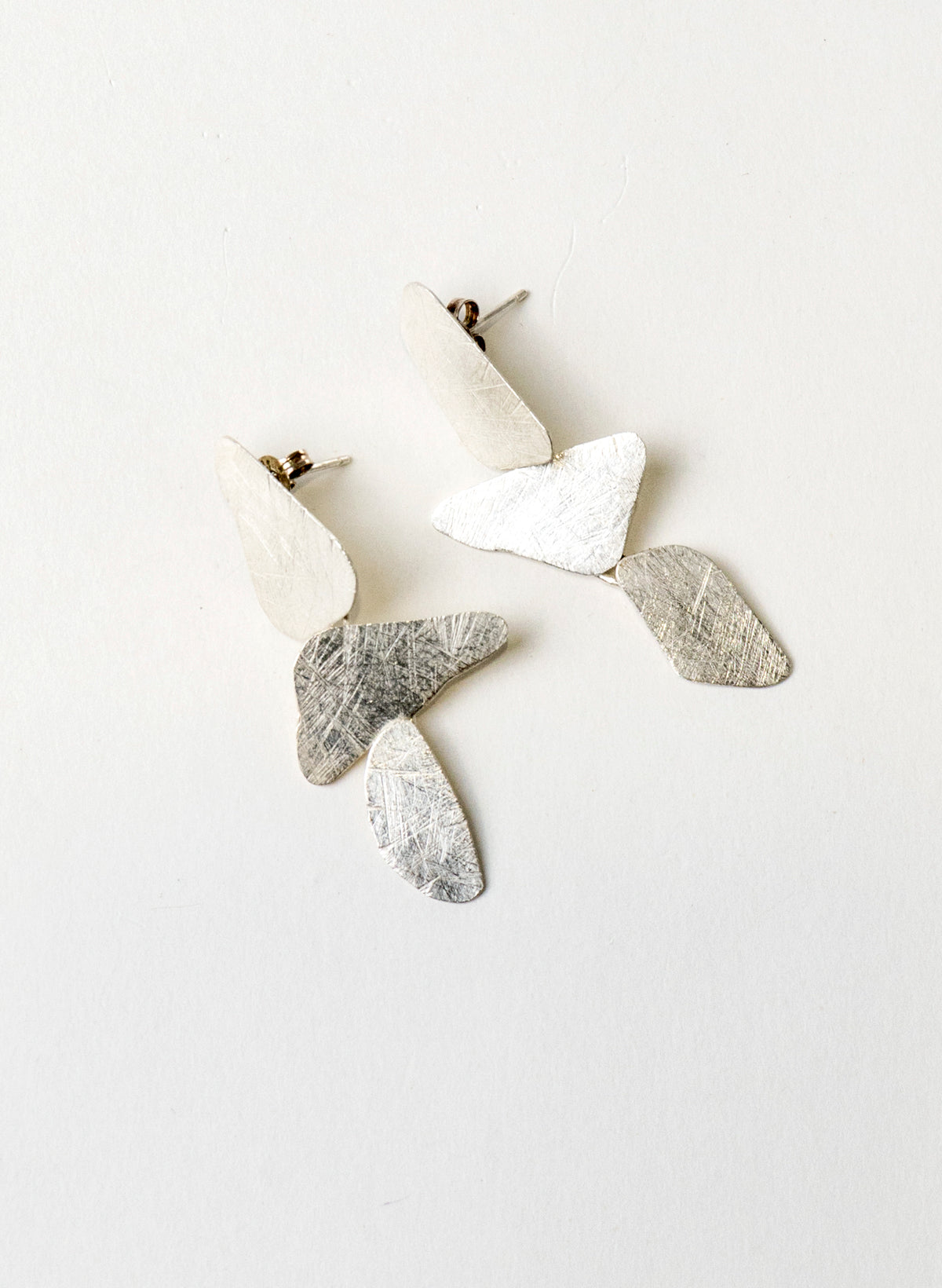 Silver Stone Stud Earring