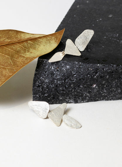 Silver Stone Stud Earring