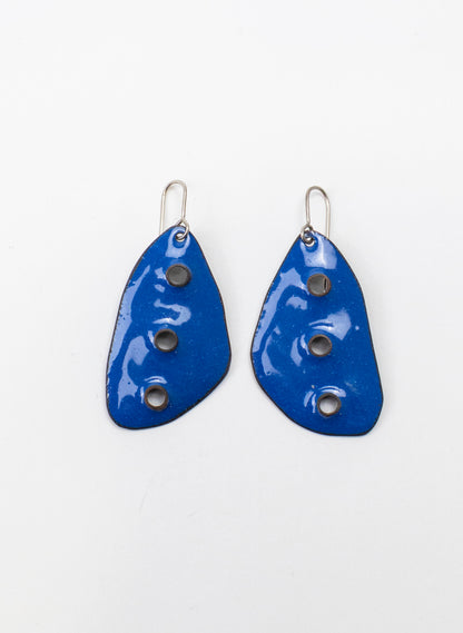 3 Hole Enamel Earring