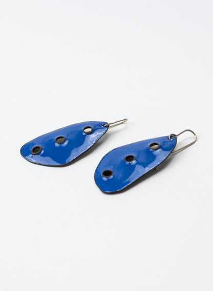 3 Hole Enamel Earring