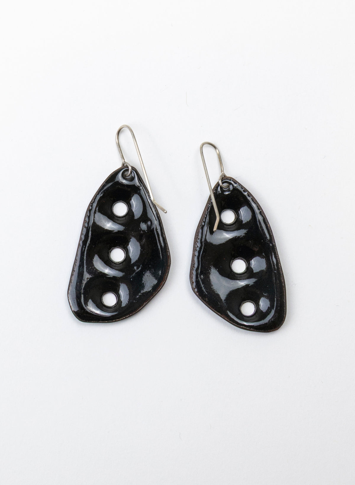3 Hole Enamel Earring