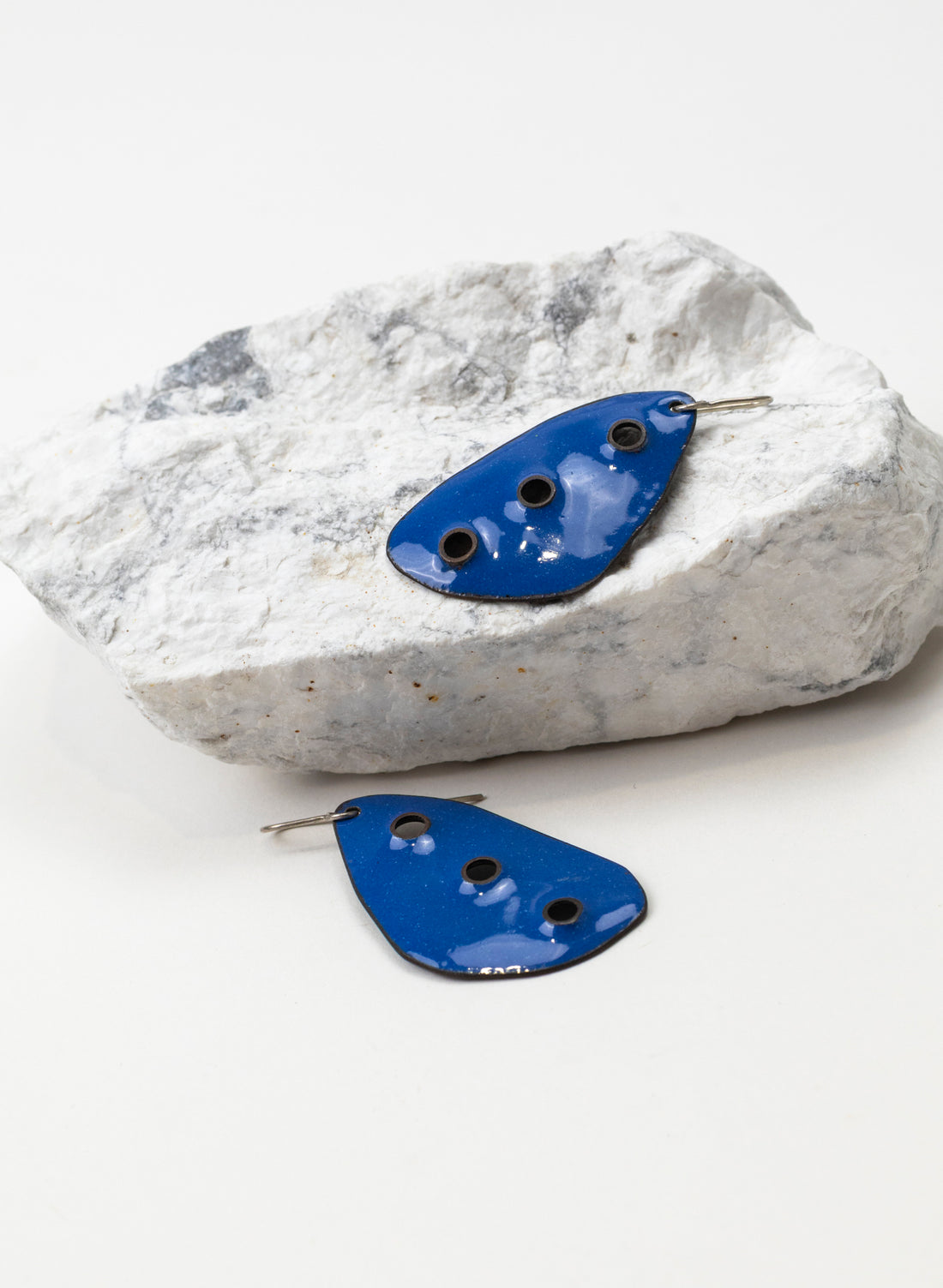 3 Hole Enamel Earring