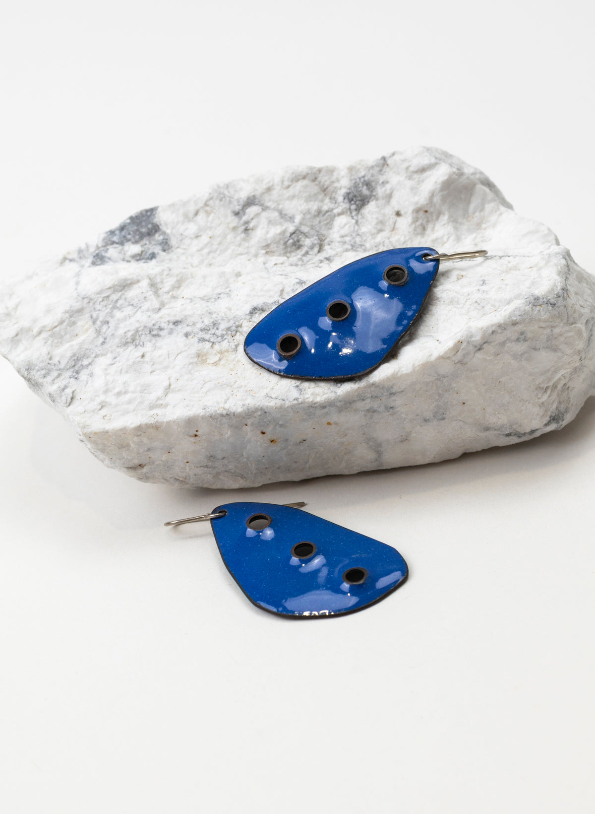 3 Hole Enamel Earring