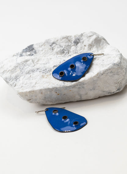 3 Hole Enamel Earring