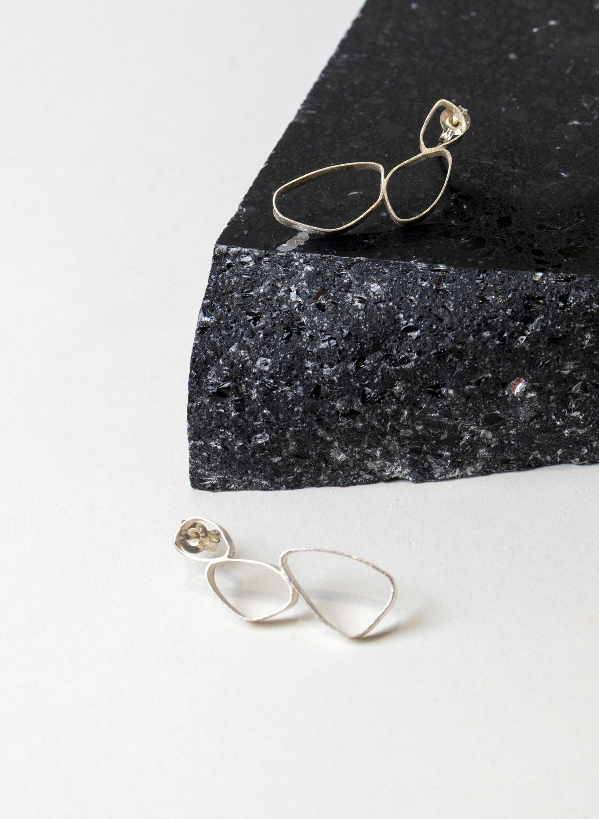 3 Pebble Stud Earrings