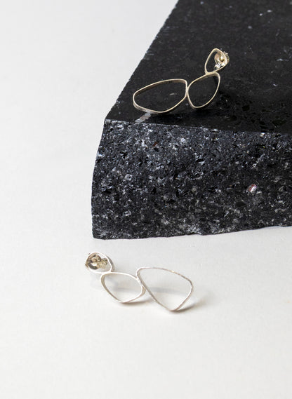 3 Pebble Stud Earrings