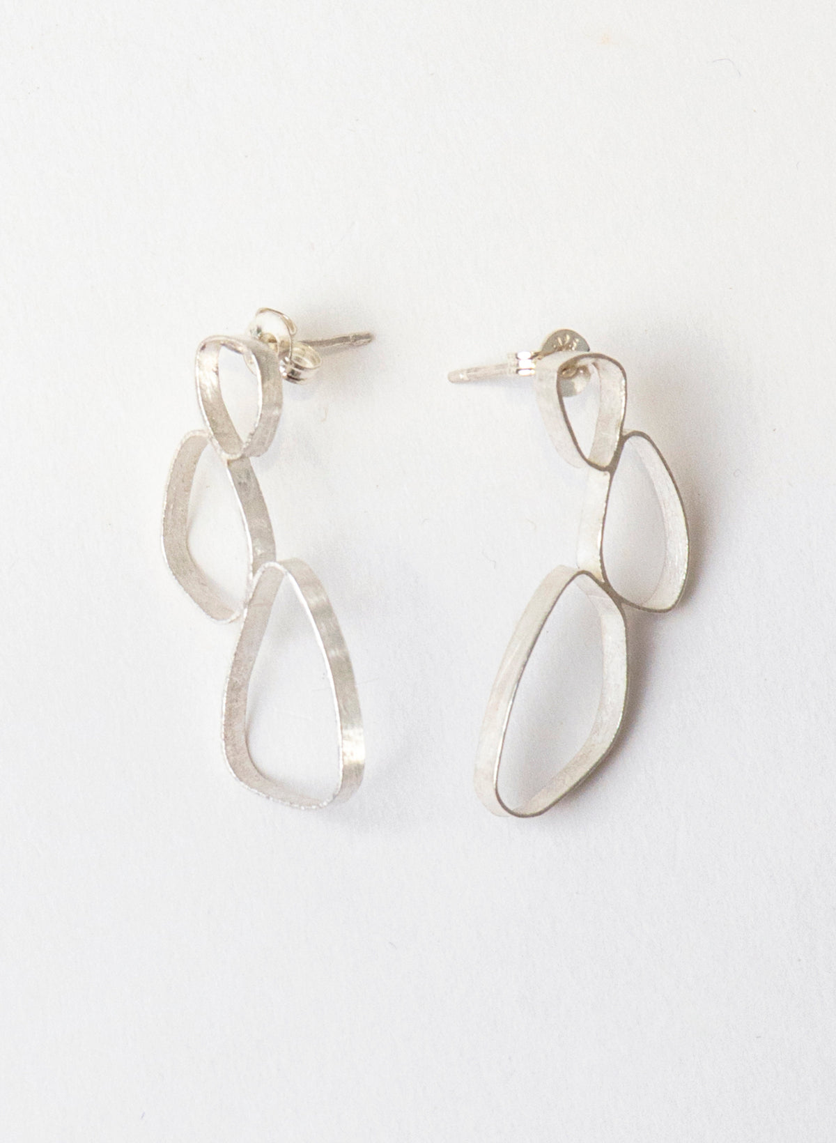 3 Pebble Stud Earrings