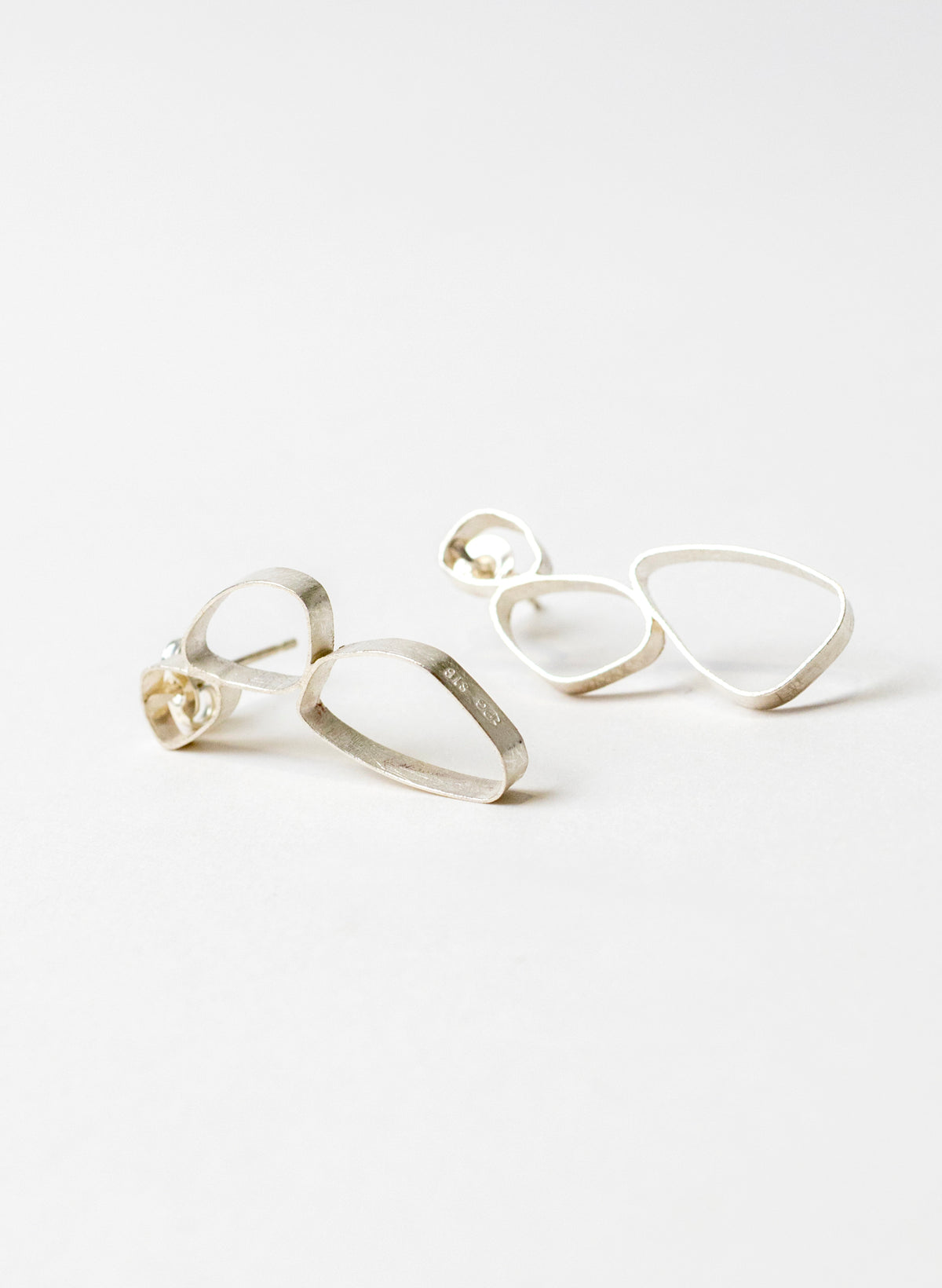 3 Pebble Stud Earrings