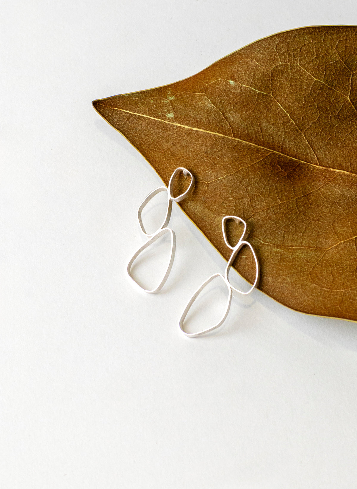 3 Pebble Stud Earrings