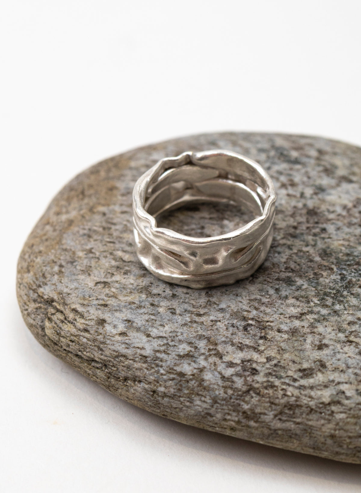 Crush Band Silver Ring